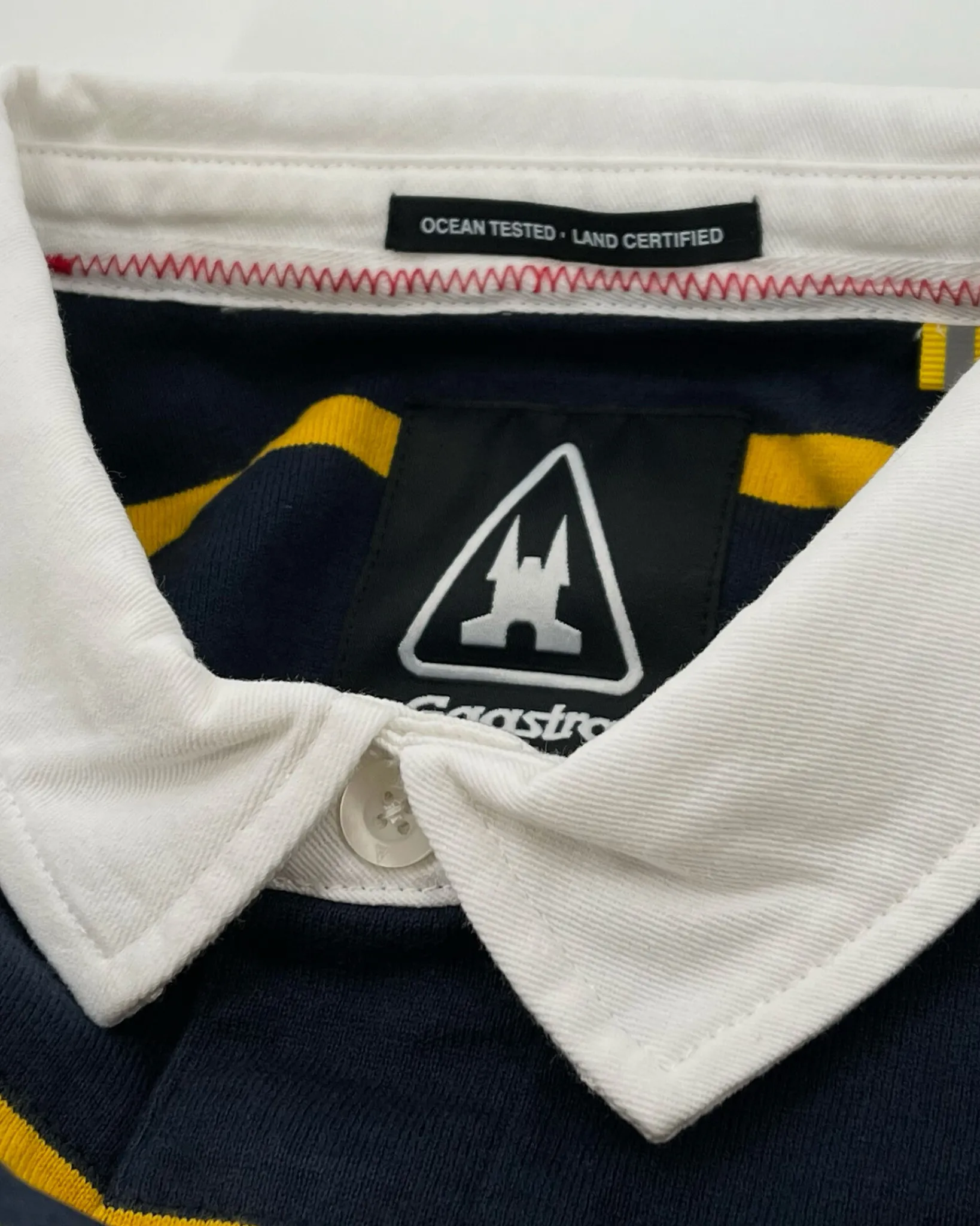 Outlet Gaastra Het Klassieke Gebreide Rugbyshirt Van 100% Katoen